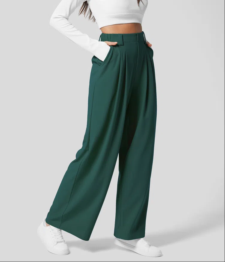 Bellamont | Comfortable and Figure-Shaping Pants | Dark Green