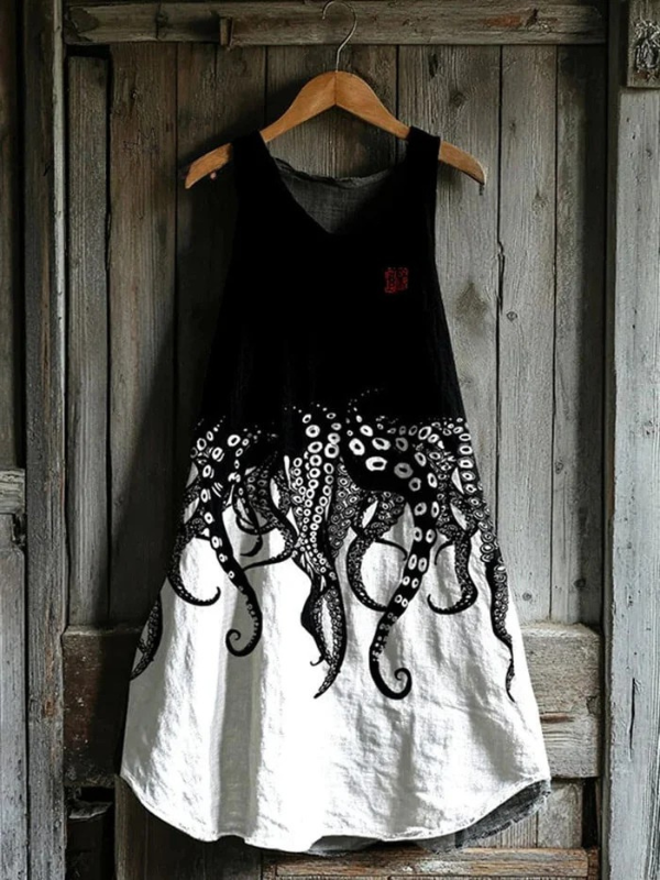 Sélène – Octopus Pattern Dress