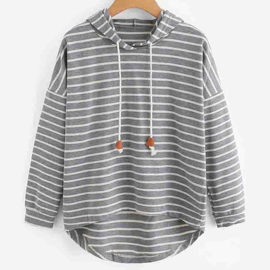 Unisex Hoodie - Striped Design - Relaxed Fit - Long-Sleeved Comfort