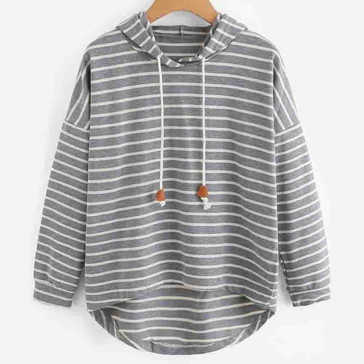 Unisex Hoodie - Striped Design - Relaxed Fit - Long-Sleeved Comfort