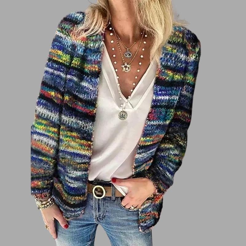 Women's Knitted Cardigan - Open Front - Soft Chunky Knit - Relaxed Fit