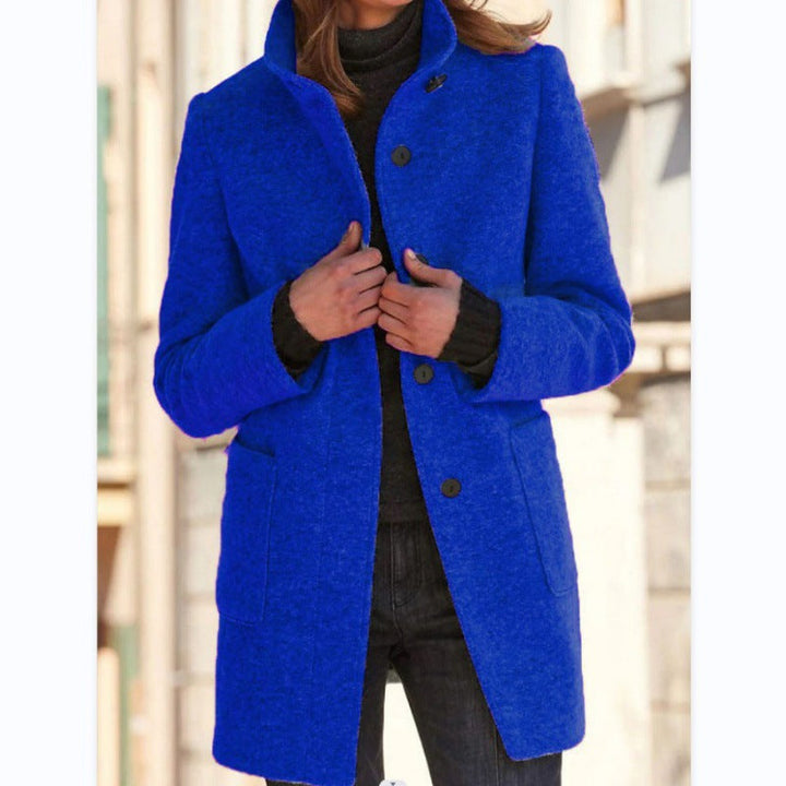 Vintora™ – Retro Women’s Coat with Buttons & Stand Collar