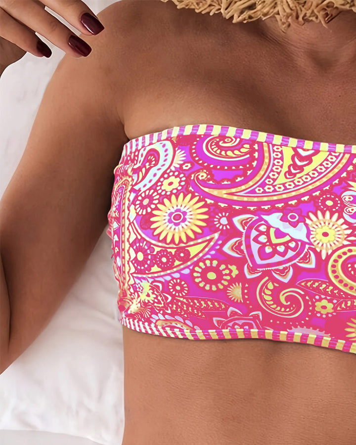 Ethnic Patterned Bikini