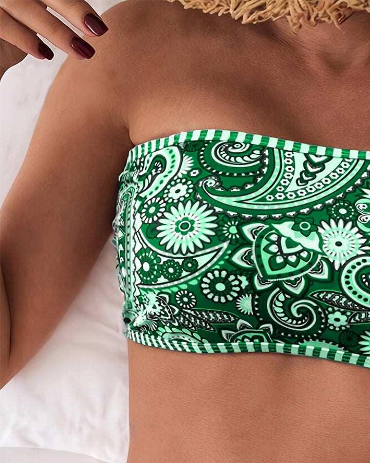 Ethnic Patterned Bikini