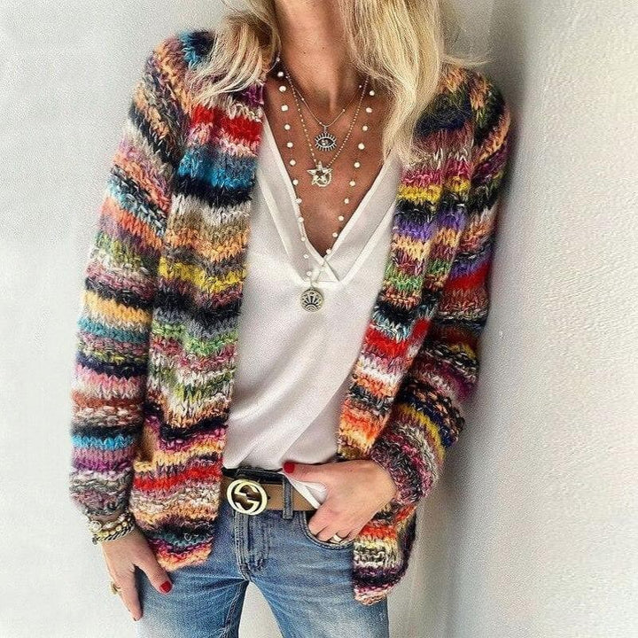 Women's Knitted Cardigan - Open Front - Soft Chunky Knit - Relaxed Fit