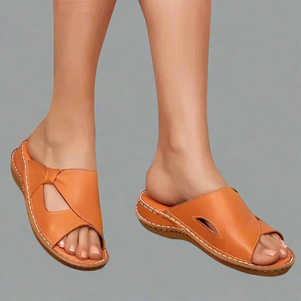Yvonne | High-Quality Orthopedic Leather Sandals