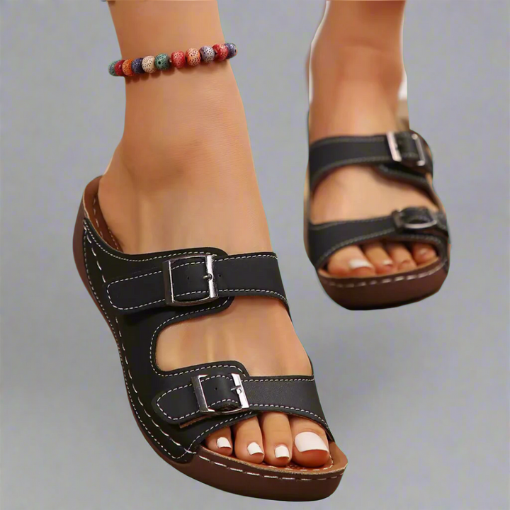 Elviera | Comfortable Summer Shoes with Double Straps