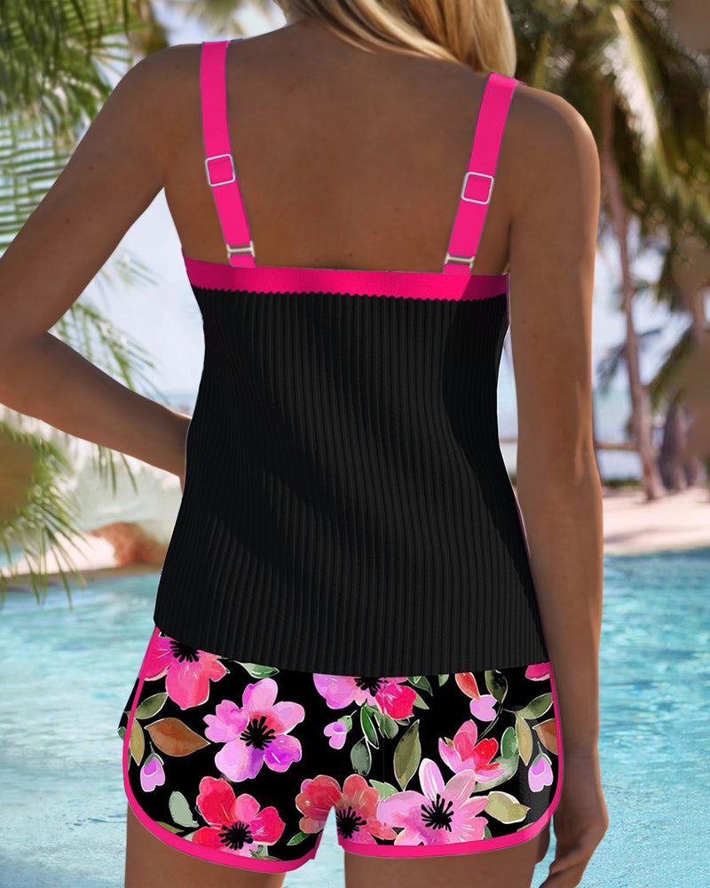 Two-Piece Tankini with Shorts
