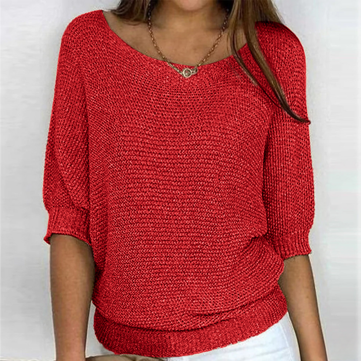 CELESTE™ – Chic Knit Top with Refined Details