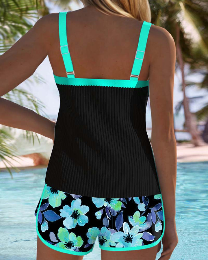 Two-Piece Tankini with Shorts