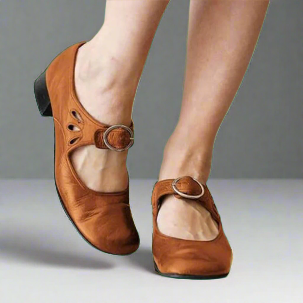 Denisa | Comfortable Orthopedic Leather Sandals with Comfort Wedge Sole