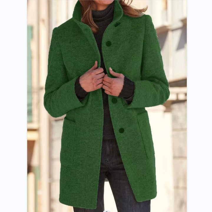 Vintora™ – Retro Women’s Coat with Buttons & Stand Collar