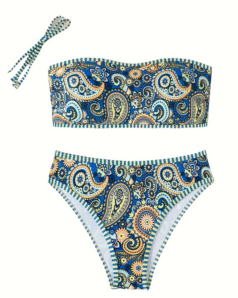 Ethnic Patterned Bikini