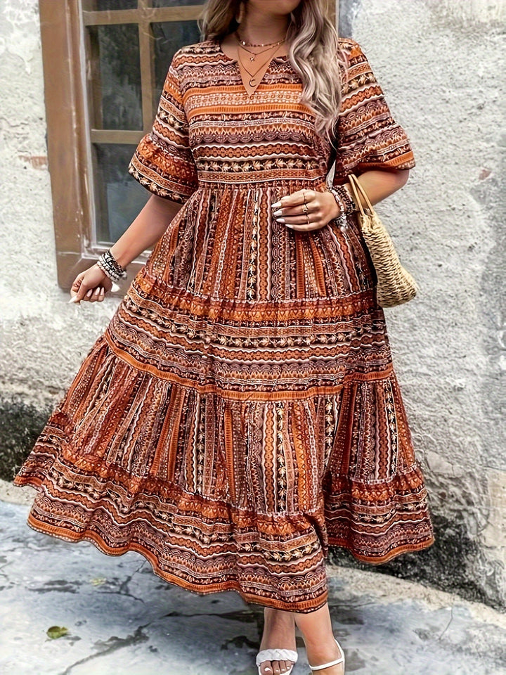 Mandy | Multicolor Dress in Plus Sizes