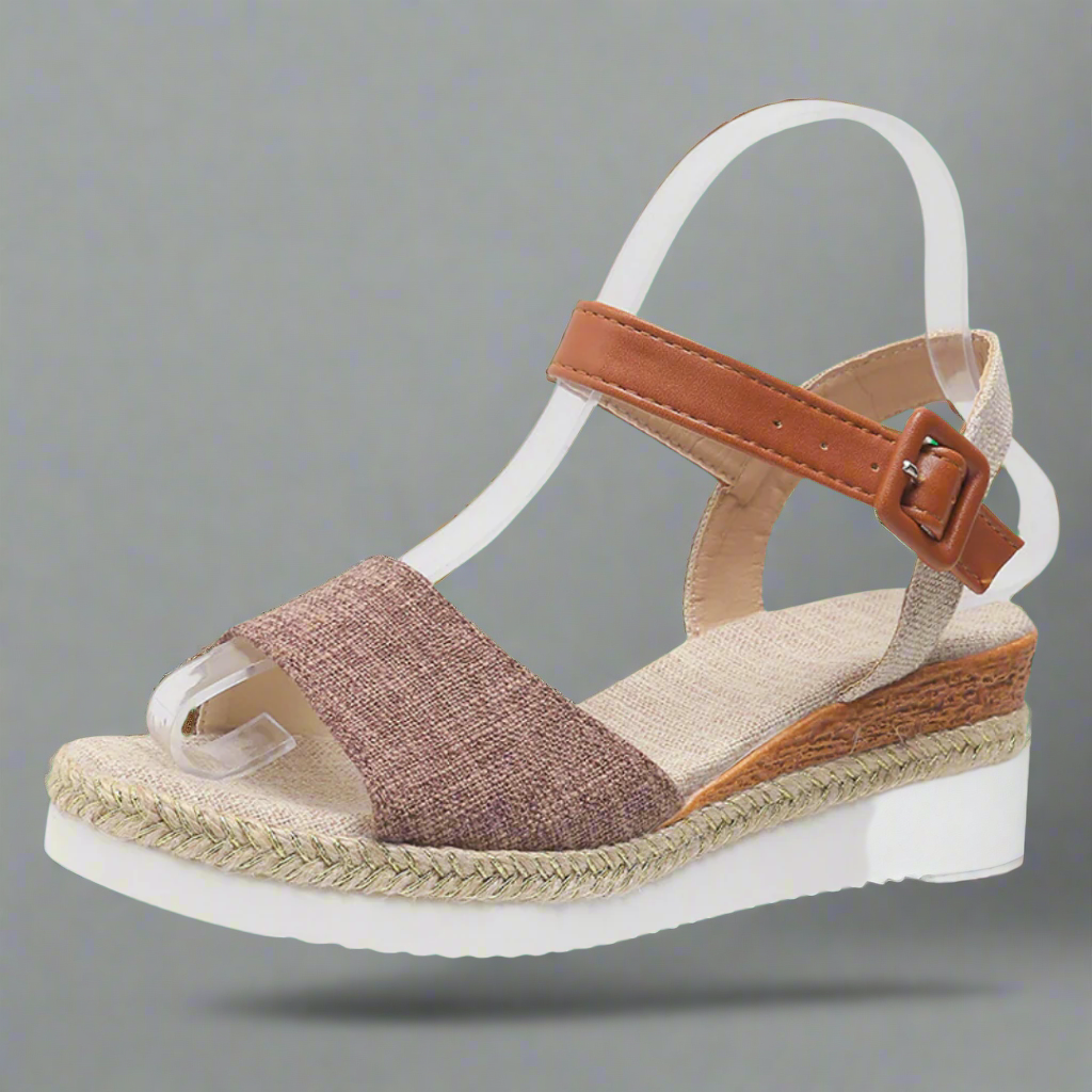 Almuth | Elegant Women's Sandals with Comfortable Wedge Heel – Perfect for Summer