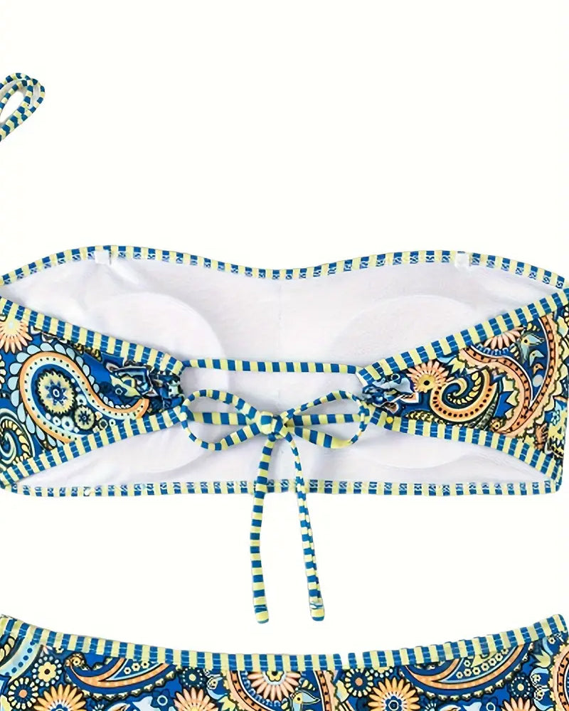 Ethnic Patterned Bikini