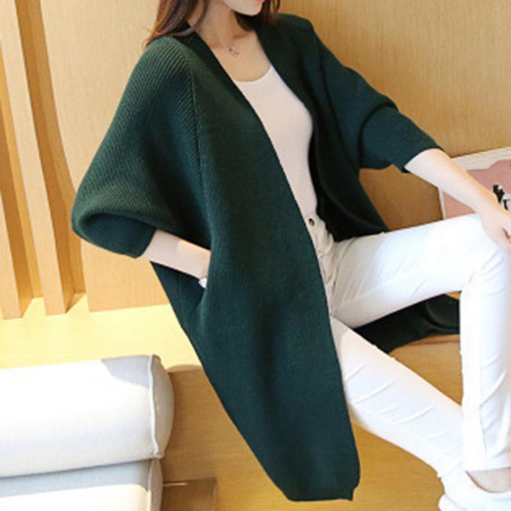 Women's Cardigan - Long Knit - Oversized Fit - Open Front - Soft and Warm