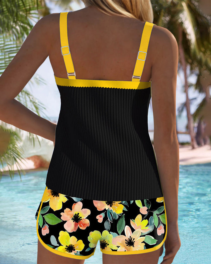 Two-Piece Tankini with Shorts