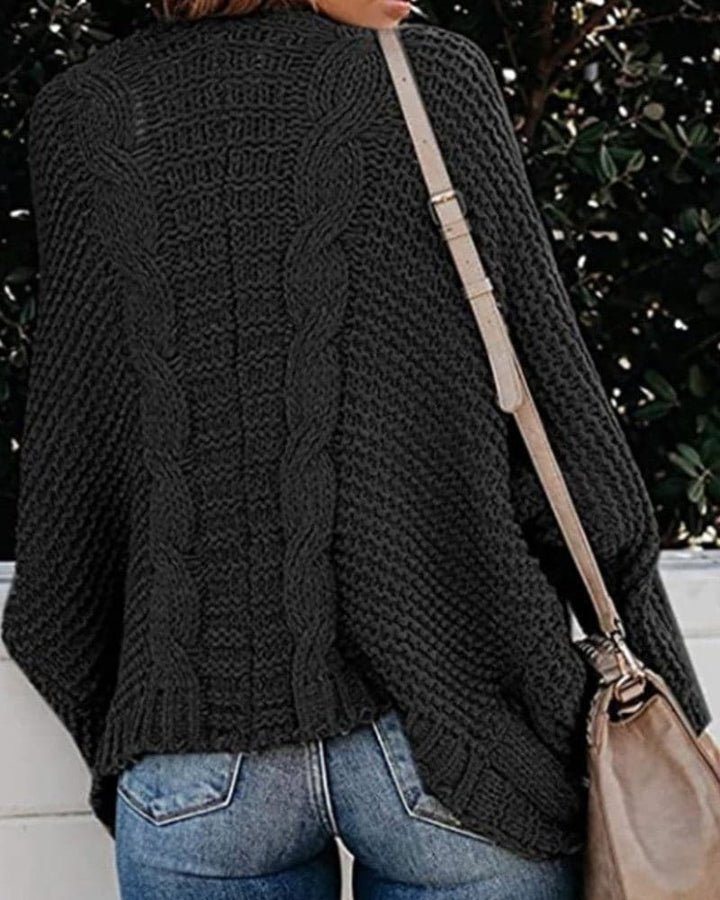 Women's Knit Cardigan - Oversized Fit - Long-Sleeved Soft and Warm - Open Front