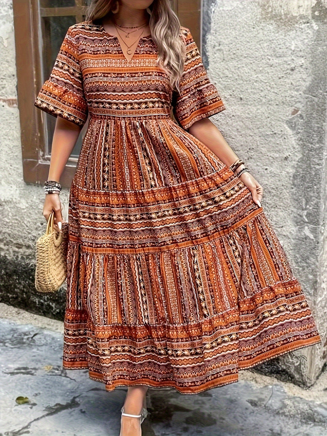 Mandy | Multicolor Dress in Plus Sizes