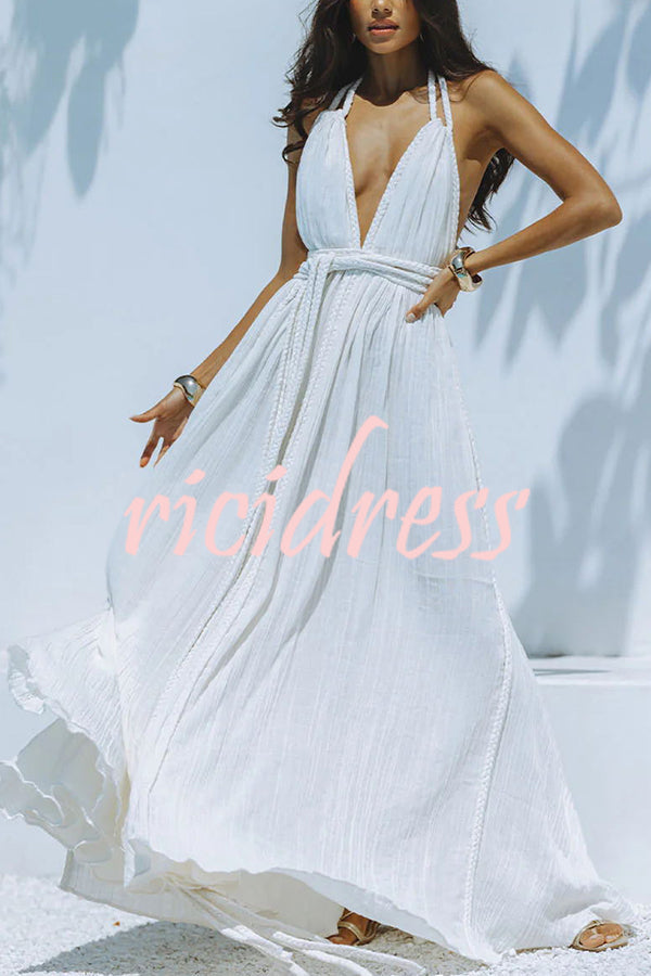 Faelina – Maxi Bandage Dress with Open Back