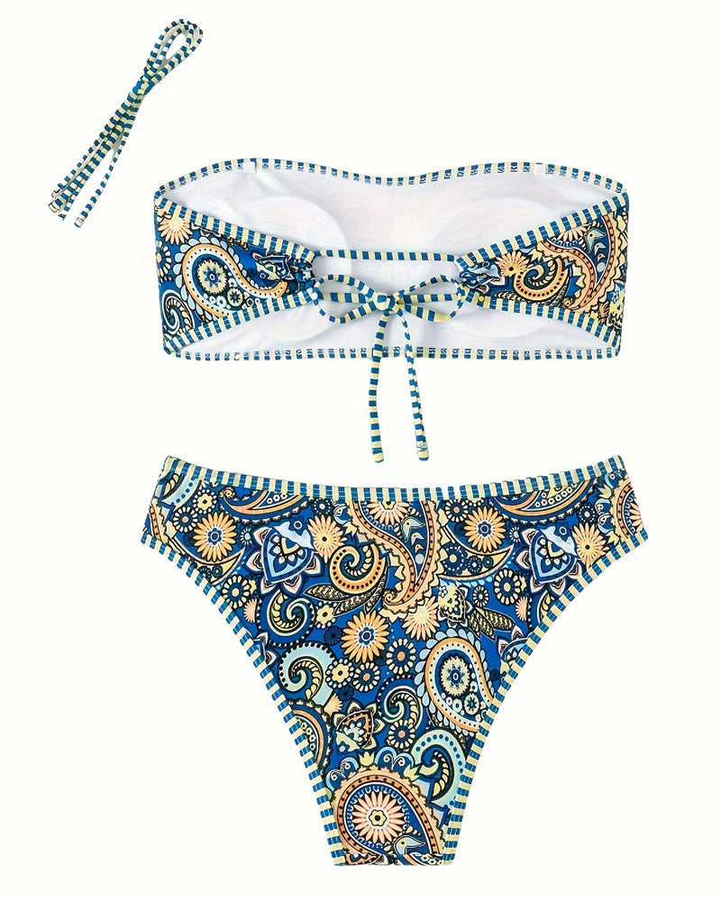 Ethnic Patterned Bikini