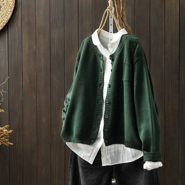 Women's Cardigan - Knit - Button Closure - Oversized Fit - Soft and Comfortable