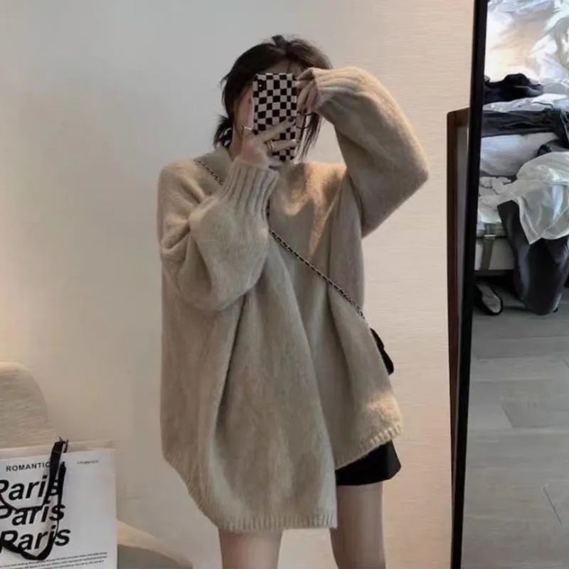 Women's Cardigan - Oversized Knit - Open Front - Soft and Comfortable
