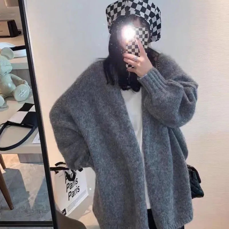 Women's Cardigan - Oversized Knit - Open Front - Soft and Comfortable