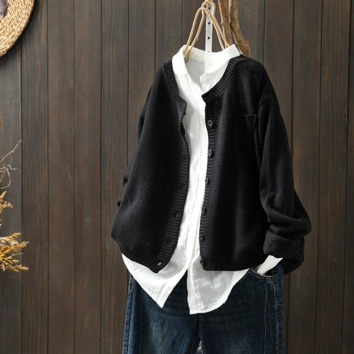 Women's Cardigan - Knit - Button Closure - Oversized Fit - Soft and Comfortable