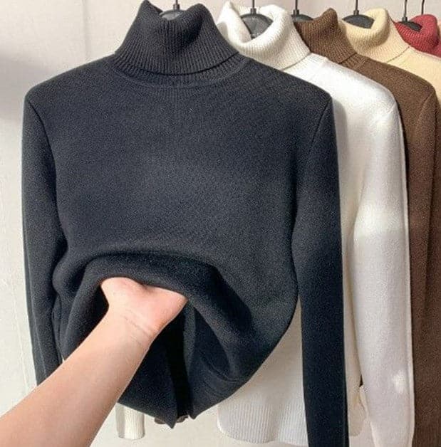 Women's Turtleneck Sweater – Slim Fit – Long-Sleeved – Soft and Comfortable