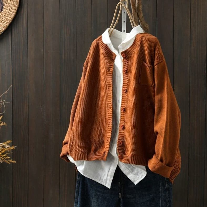 Women's Cardigan - Knit - Button Closure - Oversized Fit - Soft and Comfortable