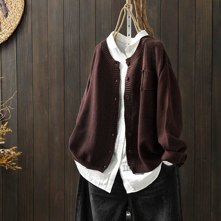 Women's Cardigan - Knit - Button Closure - Oversized Fit - Soft and Comfortable