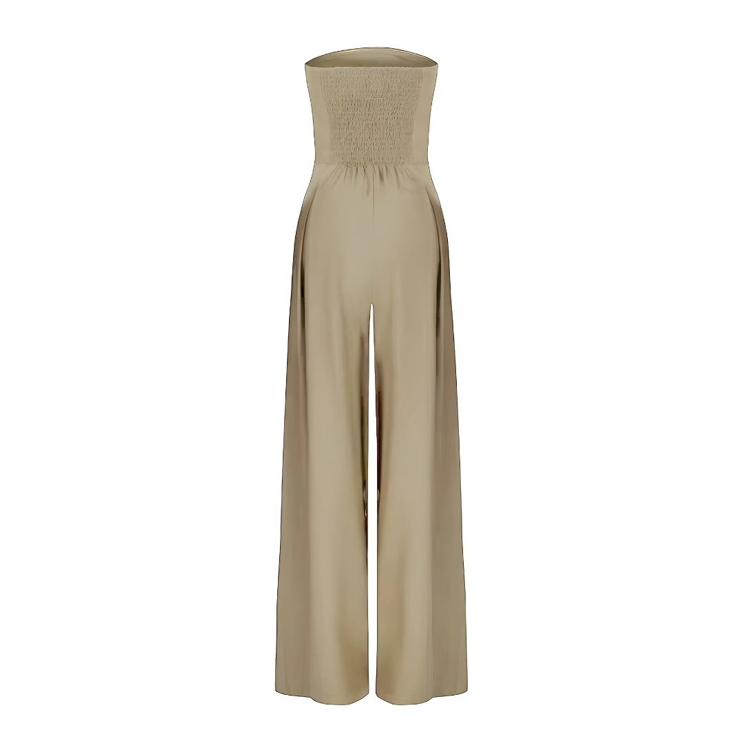 Ceria - Elegant strapless jumpsuit