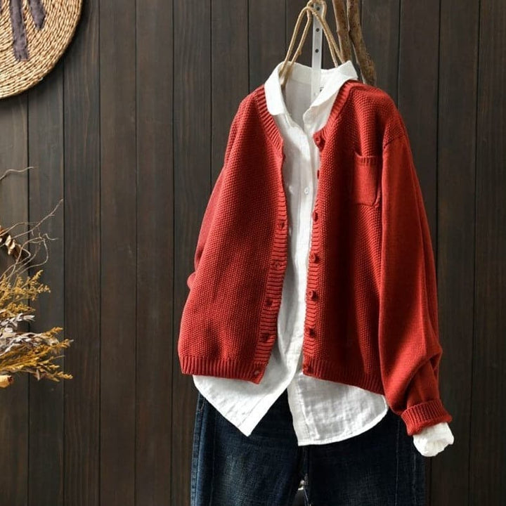 Women's Cardigan - Knit - Button Closure - Oversized Fit - Soft and Comfortable