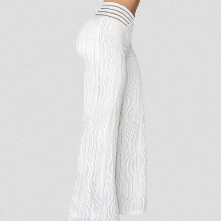 Bellamont – Elegant Pleated Pants with Striped Waistband