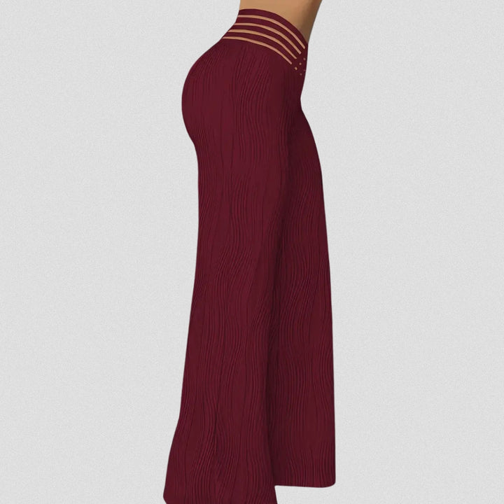 Bellamont – Elegant Pleated Pants with Striped Waistband