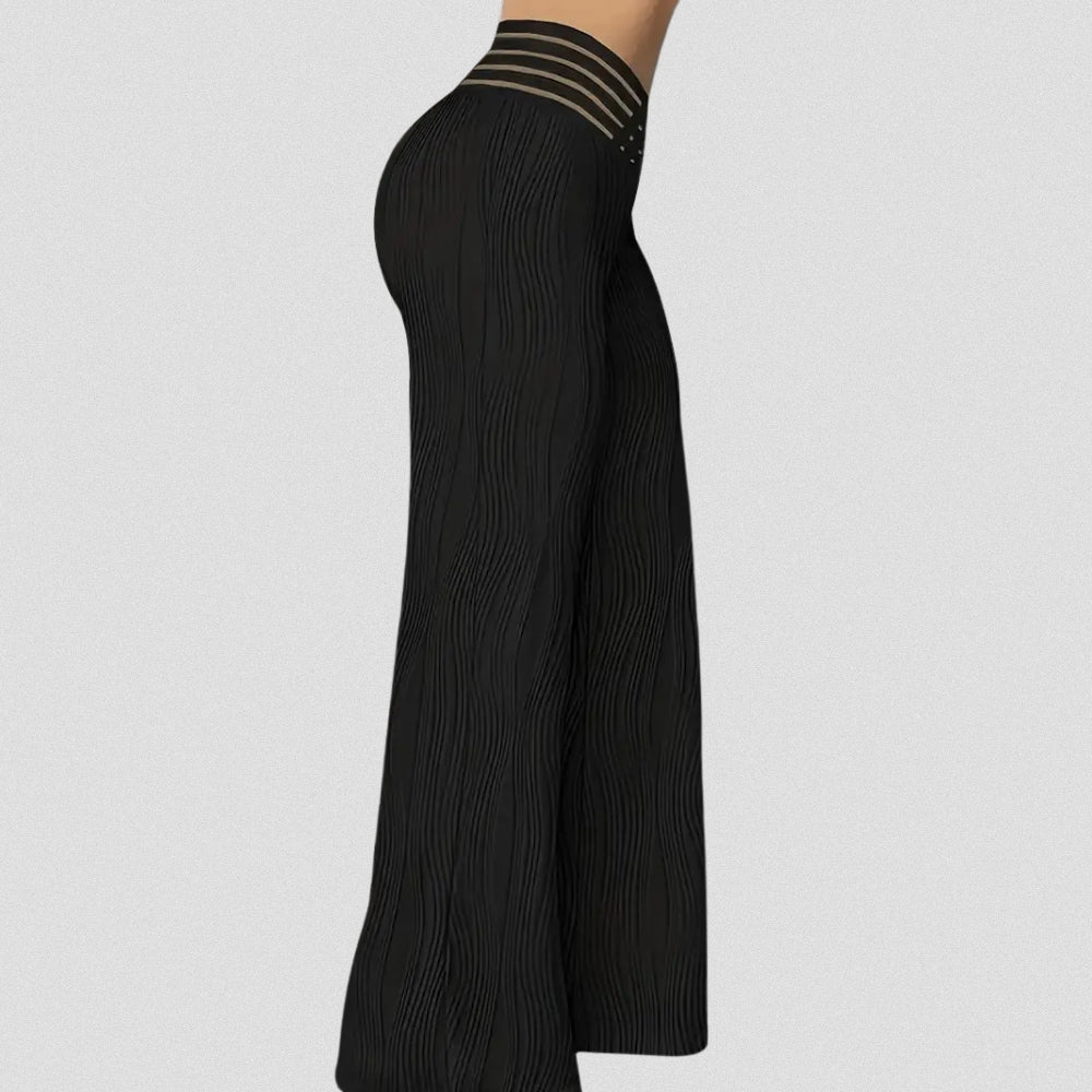 Bellamont – Elegant Pleated Pants with Striped Waistband