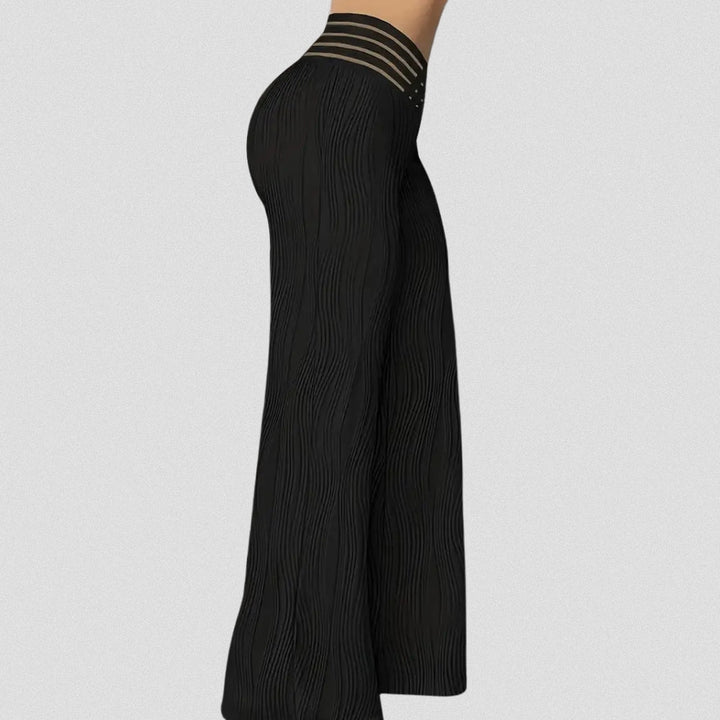 Bellamont – Elegant Pleated Pants with Striped Waistband