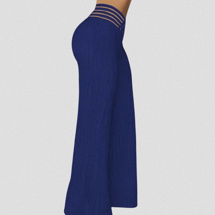 Bellamont – Elegant Pleated Pants with Striped Waistband