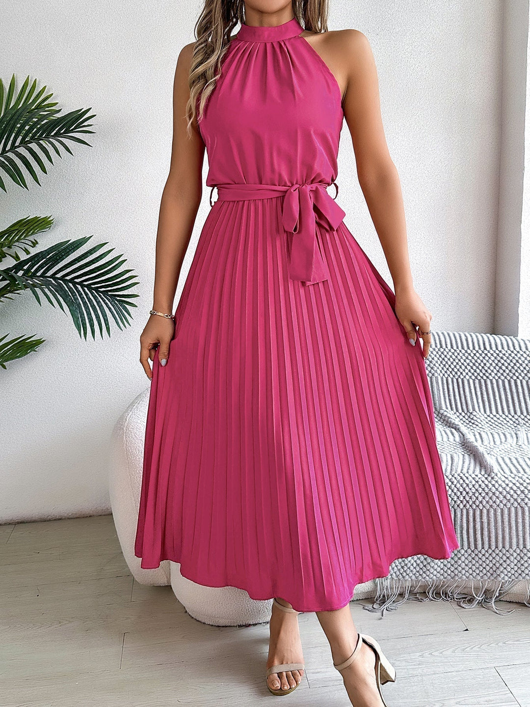 Kelina - Vintage Summer Dress with Waist Ruching