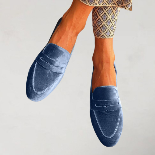 Brenda | Patchwork Velvet Loafers
