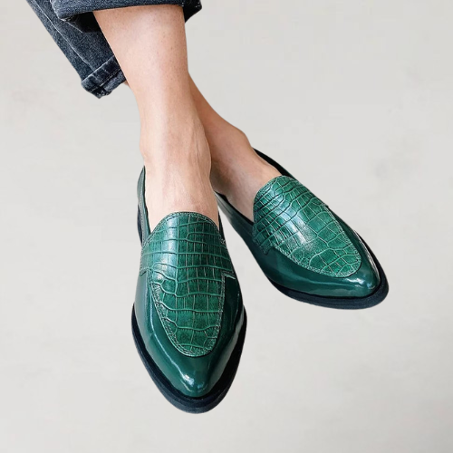 Anita | Patchwork Moccasins with Pointed Toe