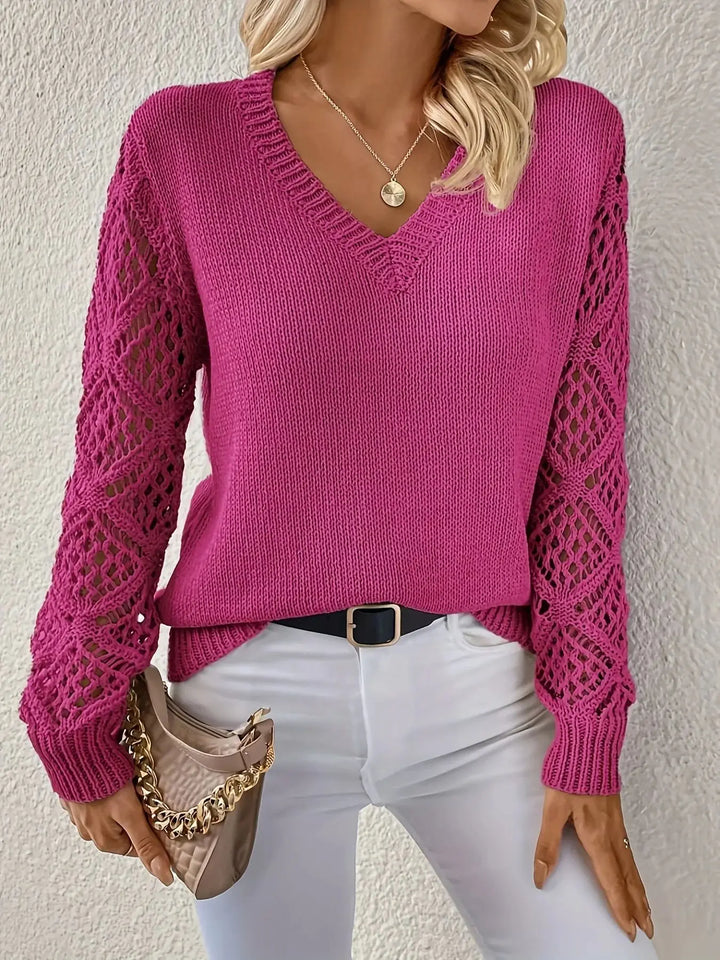 ZENYA™ – Everyday Relaxed V-Neck Sweater
