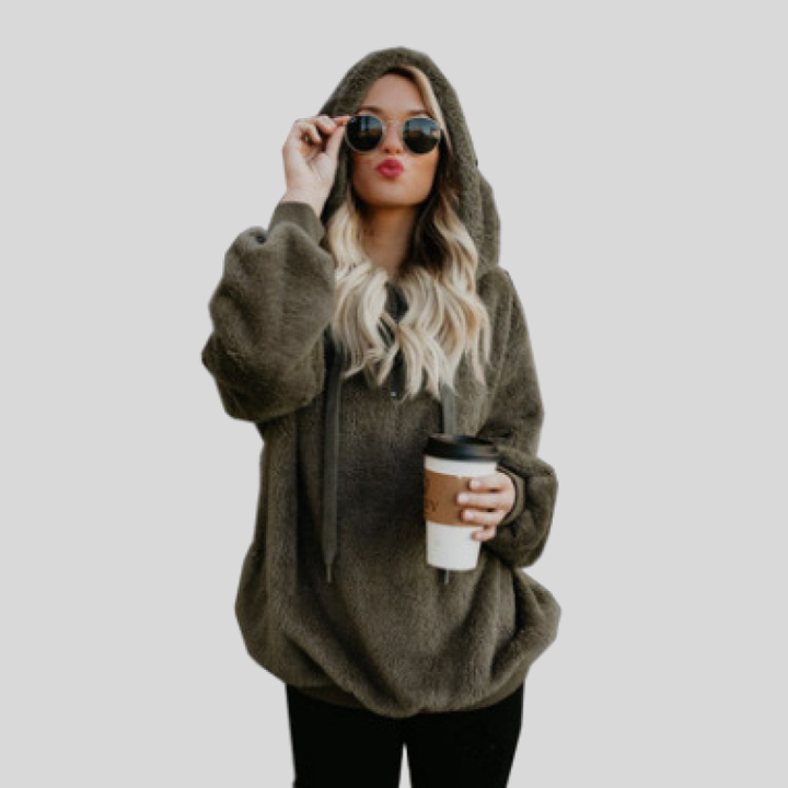 Women's Hoodie - Soft Fleece - Oversized Fit - Long-Sleeved Casual Comfort