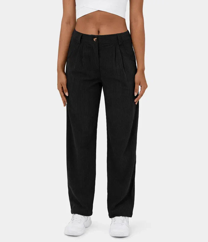 Bellamont – Fitted Relaxed Pants with Wide Leg