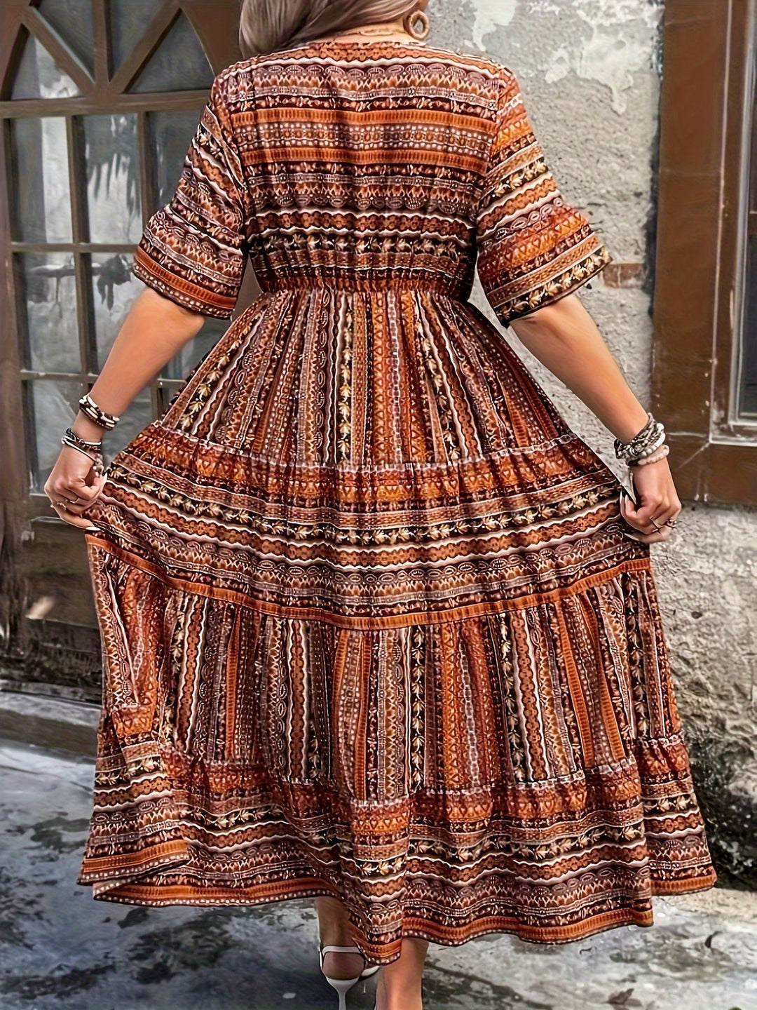 Mandy | Multicolor Dress in Plus Sizes