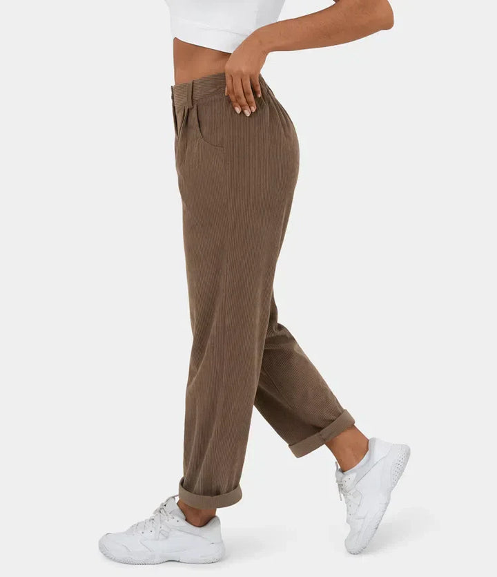 Bellamont – Fitted Relaxed Pants with Wide Leg