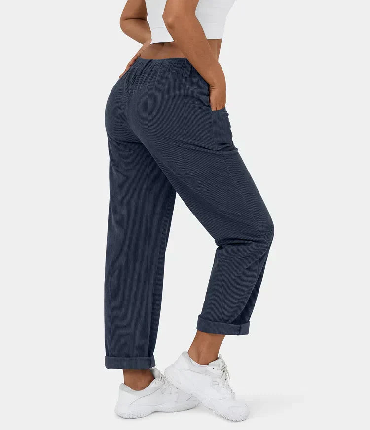 Bellamont – Fitted Relaxed Pants with Wide Leg