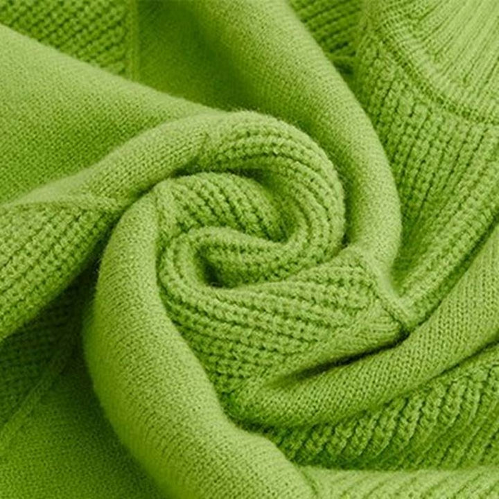 Aveline Couture Knitwear – Elegant Textured Turtleneck